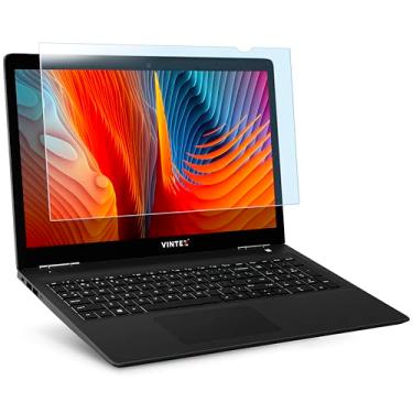 Imagem de Painel protetor de tela com bloqueio de luz azul antirreflexo de 39.6 cm [pacote com 2] para monitor de computador panorâmico 16:9 e laptop - protetor de moldura diagonal antiarranhões de 15,6