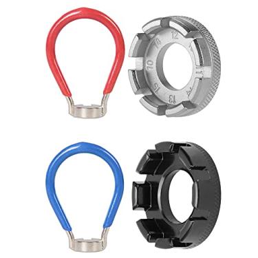 Imagem de Saipe 4 peças de chave de raio de bicicleta, ferramenta de segurança de roda de bicicleta, kit de correção de aro de bicicleta, ajustador de raio para ajustar a tensão da roda de ciclismo