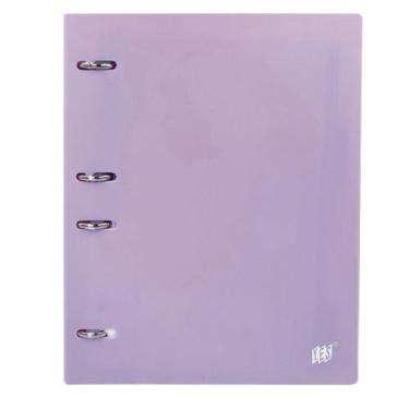 Imagem de Fichário Caderno Argolado Colegial Yes Tons Pastel + 96Fls, Lilás