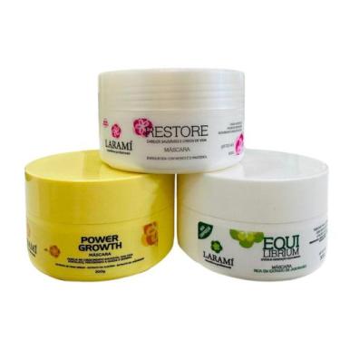 Imagem de Kit Cronograma Capilar Nutrição + Reconstrução + Hidratação - LARAMI