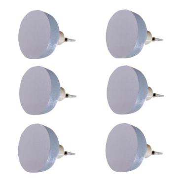 Imagem de 6 Ganchos Penduradores de Parede MDF Colorido 15mm Bola - Hanger Decor