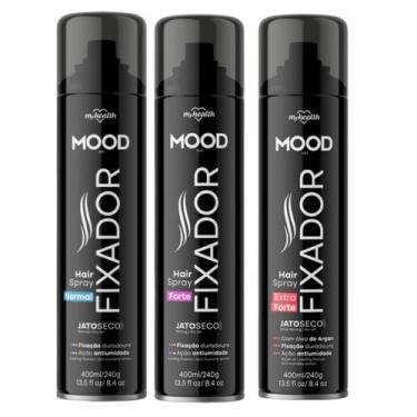 Imagem de Kit 3 Hair Spray Fixador Normal Mood 400Ml - My Health