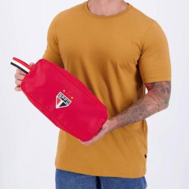 Imagem de Porta Chuteira São Paulo Vermelha - Jc Bandeiras, Único