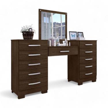 Imagem de Conjunto Para Quarto De Cômodas E Penteadeira Pétala Malbec