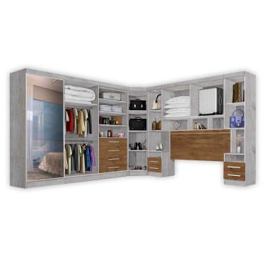 Imagem de Dormitório Georgia  Para Cama Box 1,58m  Avelã/jequitibá J&A 