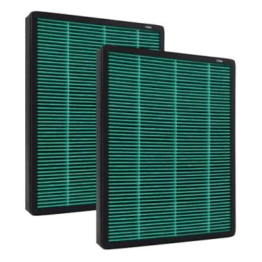 Imagem de Pacote com 2 filtros de substituição compatíveis com purificador de ar Coway AIRMEGA Max2 400 400S 400 (G) 400S (G), filtro de carbono ativo Max2 Green H13 True HEPA, AP-2015-FP