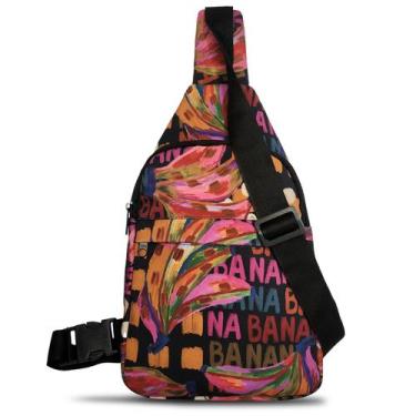 Imagem de Shoulder Bag Estampada Mini Mochila Chest Beg Bolsa Transversal 07 - P