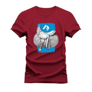 Imagem de Camiseta Plus Size Estampada Algodão Confortável Sela Country - Vida C