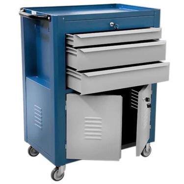 Imagem de Carrinho Fechado Nr. 06 com 3 Gavetas Chaveado - Fercar C06