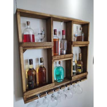 Imagem de Bar de Parede Adega 90X80 - BA9080 - Estilo Rustico sapiranga