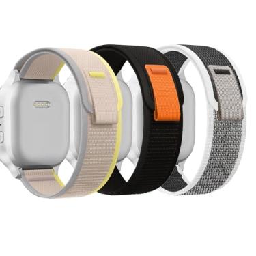 Imagem de Yujunlulue Pulseira masculina de nylon esportiva de nylon para Apple Watch série 10, 9, 8, 7, SE, 6, 5, 4, 3, 2 e 1 de 49 mm, 46 mm, 46 mm, 45 mm, 44 mm, 41 mm, 40 mm, 3, 2 e 1 de 49 mm, 40 mm