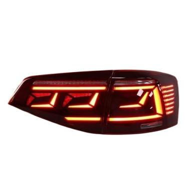 Imagem de Luz traseira de estilo de carro compatível com VW Passat, adequada para B8, adequada para Magotan 2015-2019, lâmpada traseira LED, LED DRL, sinal de dínamo, freio reverso, acessórios para automóveis(R