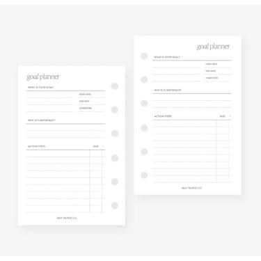 Imagem de Refil de agenda de bolso para fichário de bolso tamanho 6 anéis 8 x 12 cm