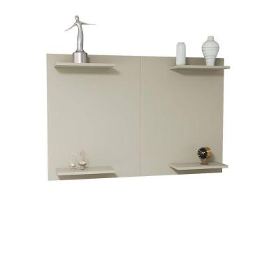 Imagem de Painel TV Até 50 Pol Em MDF Com Prateleiras Para Decoração Off White