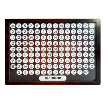 Imagem de Cofrinho Cofre Guardar Dinheiro Fácil Caixa Woodbox 1 mil Original - Realize Seus Sonhos