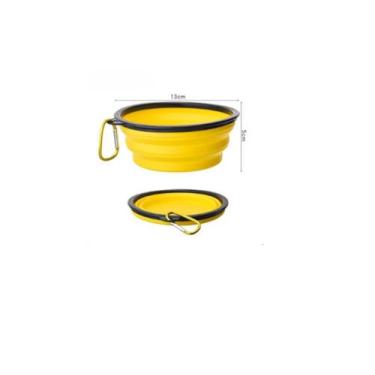 Imagem de Comedouro e Bebedouro Portátil e Retrátil de Silicone 350ml - AloaPet,
