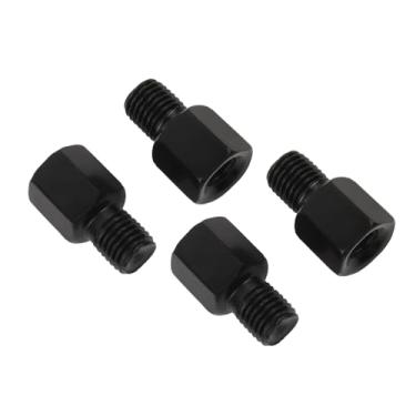 Imagem de PowerMotor Parafusos adaptadores de montagem no espelho traseiro, espelhos retrovisores de motocicleta, conversor de diâmetro de rosca M8 LH para M10 RH para motocicleta ATV Scooter Pit Dirt Bike (4