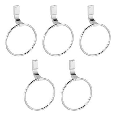 Imagem de Kit 5 Peças Porta Toalhas Docol Top Argola Cromado 00534106