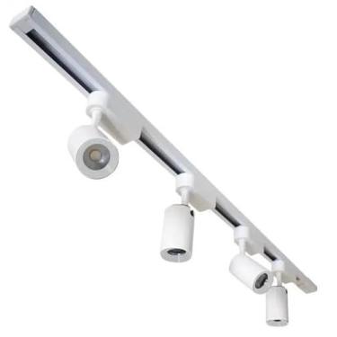 Imagem de Kit Trilho Eletrificado 1m + 4 Spots Led 7w Branco BF 6000K