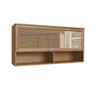 Imagem de Armário Aéreo 1 Porta Basculante com Nicho Gaia Móveis - Decibal