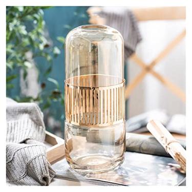 Imagem de Vaso Vaso de flores interior minimalista hidropônico estética nórdico moderno vertiplant vaso moderno casa vasi por fiori item de decoração de casa Vaso de flores(Grande)