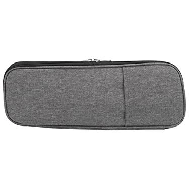 Imagem de Estojo longo para agulha de tricô, saco de armazenamento tecido para ganchos de crochê, material de pano oxford 600d para armazenamento de tricô