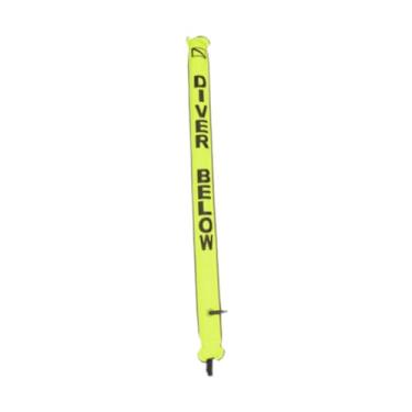 Imagem de Deevoka Marcador de superfície de mergulho Bóia de alta visibilidade portátil Compact Scuba Tube Scuba Diving SMB para mergulho Adultos esportes, Amarelo Fluorescente