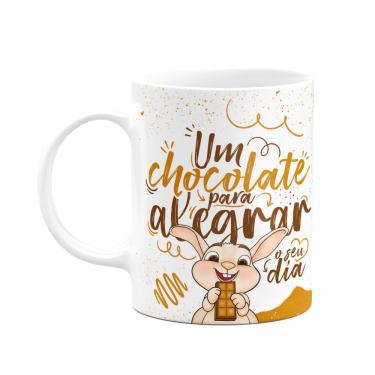Imagem de Caneca Páscoa Doce - Um chocolate para alegrar o seu dia