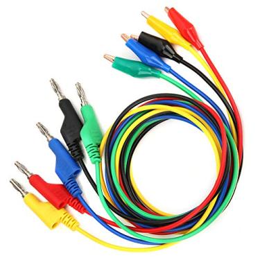 Imagem de 5pcs de 4 Mm de 4 Mm de Plugue de Banana Teste de Cabos de Cabos de Cabos de Cabos Testes Multímetro para Laboratório de Eletrônicos