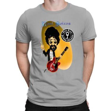 Imagem de Camiseta Algodão Cantor Raul Seixas Rock Nacional Unissex Camisa - NoB