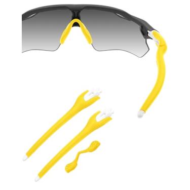 Imagem de HILEEN Óculos de sol brancos de substituição para óculos de sol Oakley Radar EV Path Pitch Advancer - Amarelo
