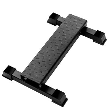 Imagem de brveniu Barra De Elevação Panturrilha Aço, Máquina Versátil Para Panturrilha, Bloco Em Pé, Design Antiderrapante Alongamento Agachamento E Pés (Preto-L)