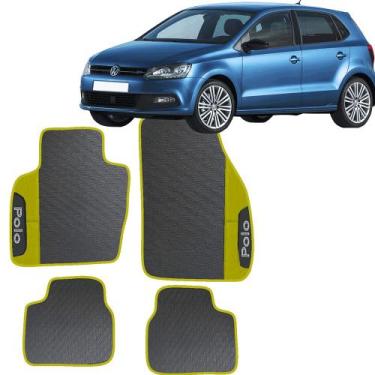 Imagem de LINDO JOGO TAPETE 4 PEÇAS CARRO AUTOMOTIVO  NA COR AMARELO Volkswagen 
