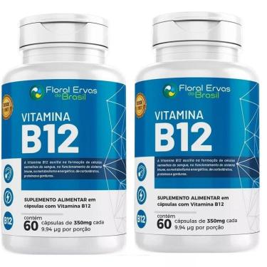 Imagem de Kit Com 2x Vitamina B12 60 Cápsulas Cada - Floral Ervas