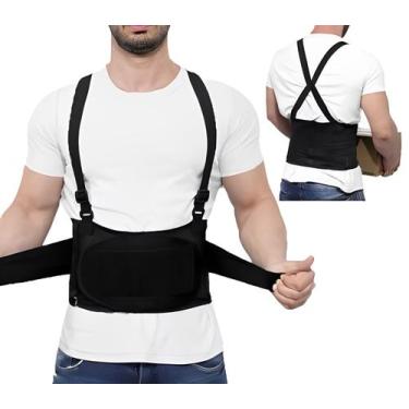 Imagem de Cinta Lombar Ergonômica C/ Suspensório STANDARD - Preta - MAZOLA, GGG