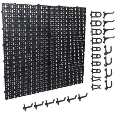 Imagem de Painel Para Ferramentas Em Plástico Perfurado - Organizador Pegboard O