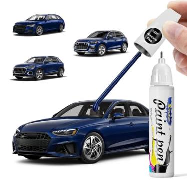 Imagem de XTryfun LX5H Tinta de retoque azul Navarra compatível com Audi, reparo de arranhões de carro faça você mesmo, reparo de arranhões automotivo de reparo rápido e fácil para Q3/Q4/Q5/Q6/Q7/Q8/A3/A4/A5/A6