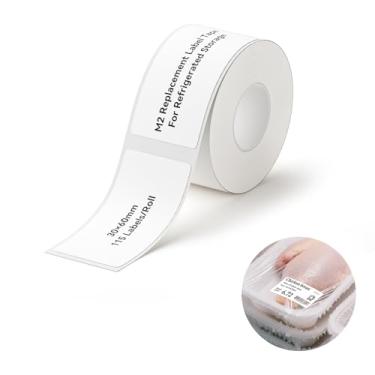 Imagem de NIIMBOT Etiquetas de transferência térmica M2, apenas para etiquetadoras M2, longo tempo de armazenamento, para pequenas empresas, roupas, logotipo, frasco, etiquetagem de endereço, fita de etiqueta