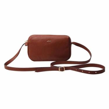 Imagem de Bolsa de Couro Transversal Artlux 8020, Caramelo