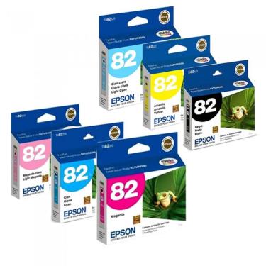Imagem de Cartucho Epson 82N Kit 6 Cores
