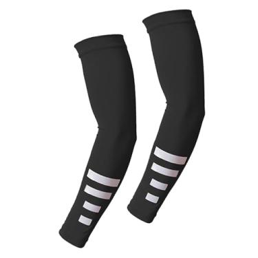 Imagem de Dynwave Mangas de braço de resfriamento, 1 par de capas de equipamento de seda gelada para tênis, jardinagem, escalada, futebol, basquete, Preto