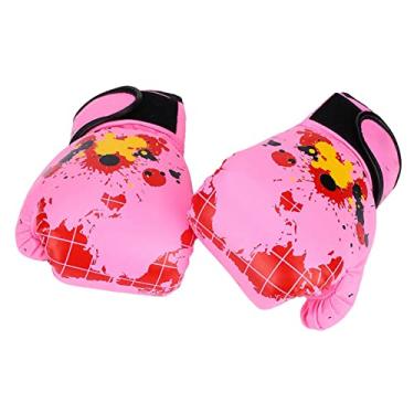 Imagem de Luvas de Boxe para Crianças Treinando Crianças Lutam Lubrificantes Robustos Robustos Azuis Amarelo Rosa 1 par As Luvas de 2 a 11 Anos de Idade, Crianças de Idade (Rosa)