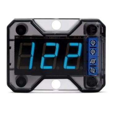 Imagem de Kit 10 Voltímetros Expert Vex Led Mini Proteção Alta Baixa