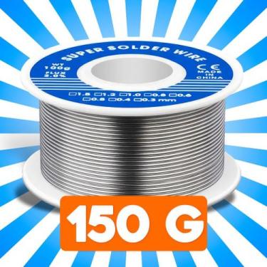 Imagem de Solda Estanho 150g Profissional para Soldar Fio Arame para Ferro de So