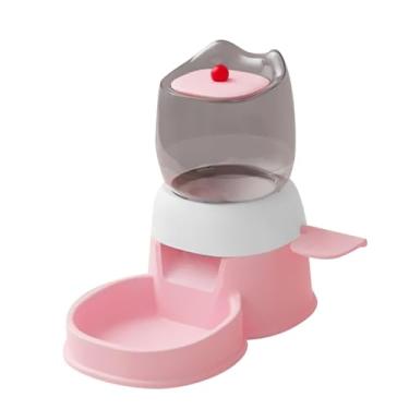 Imagem de IEUDNS Alimentador automático para animais de estimação, dispensador de água para comida de gato, alimentador de 2 litros para cães e gatos, dispensador, Rosa