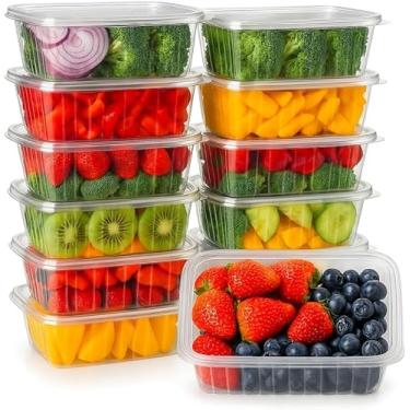 Imagem de Pote Descartável Marmita Fitness 500ml c/24 Unidades – Resistente, Vai ao Micro-ondas e Freezer