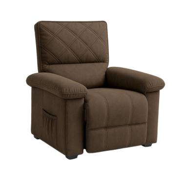 Imagem de Poltrona Reclinável Gávea Veludo Café