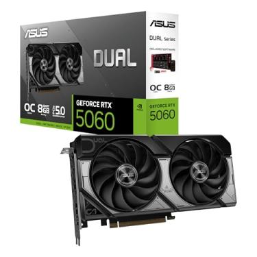 Imagem de PLACA DE VIDEO ASUS DUAL GEFORCE RTX 5060 OC 8GB GDDR7 128 BITS - DUAL-RTX5060-O8G