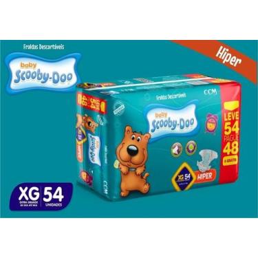 Imagem de Fralda Hiper Scooby Doo - Hipopo, XG com 54