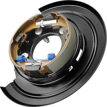 Imagem de Orceed Conjunto de placa de suporte de freio de estacionamento traseiro esquerdo 926273, adequado para Ford F-250 Super Duty 2005-2012, F-350 Super Duty 2005-2012, F-450 F-550 Super Duty 2011-2012, OE